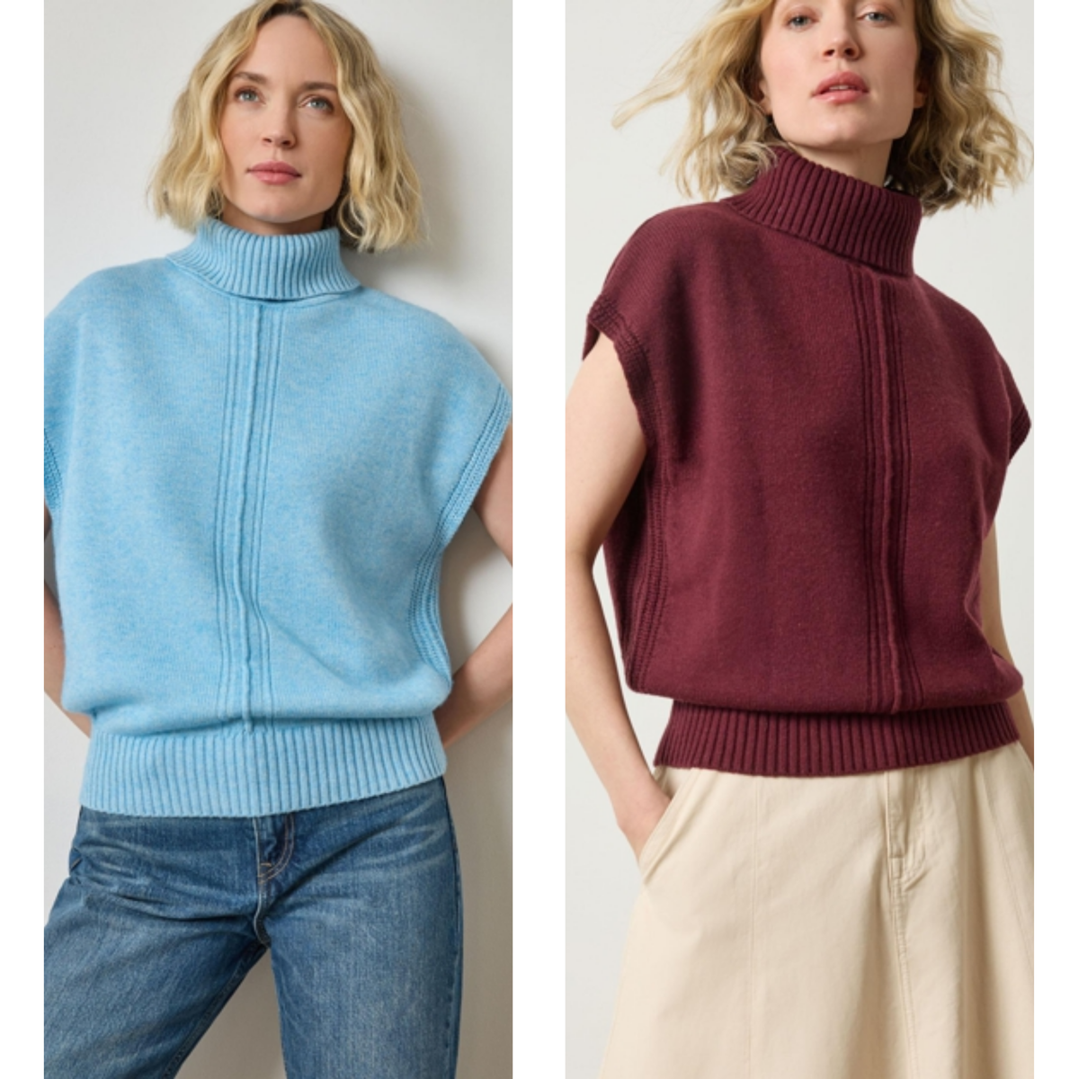 Turtleneck Wedge Sweater