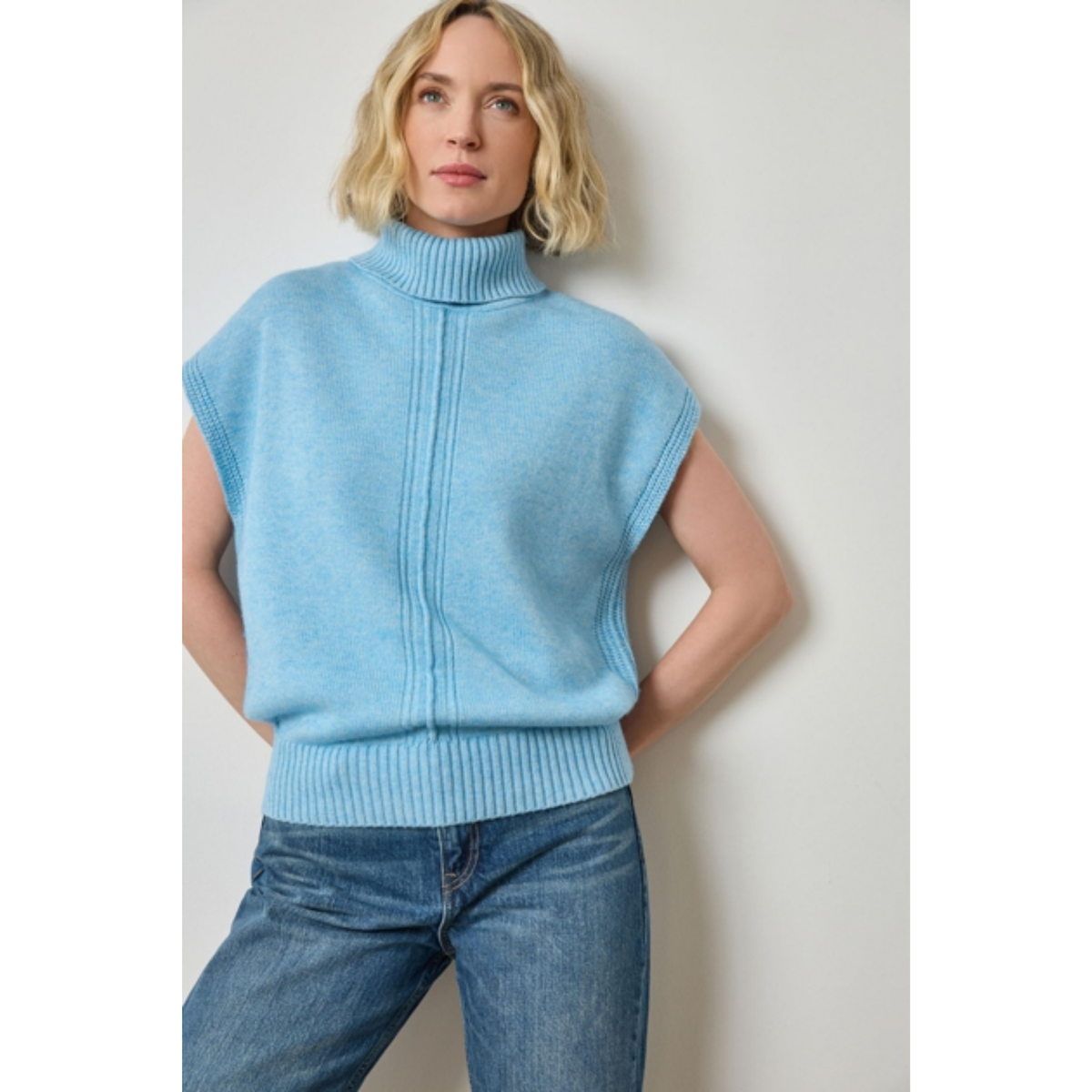 Turtleneck Wedge Sweater