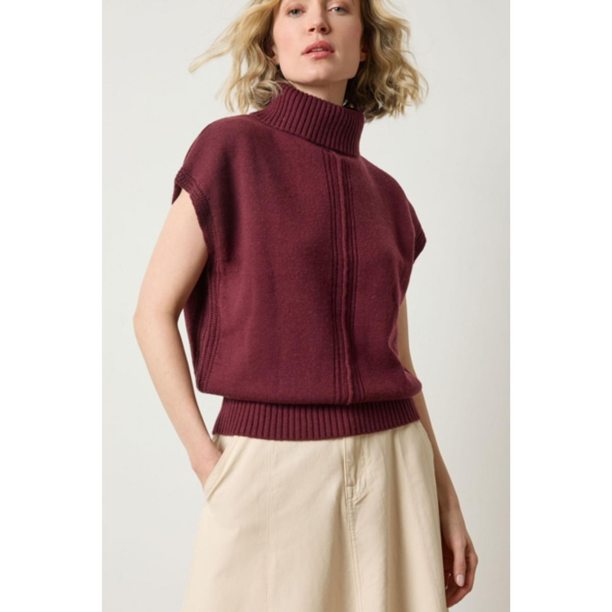 Turtleneck Wedge Sweater
