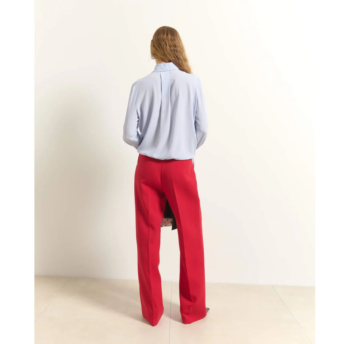Tailored Trousers With Pockets - Red