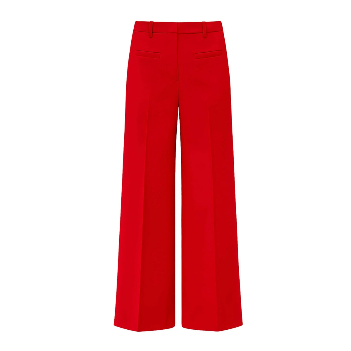Tailored Trousers With Pockets - Red