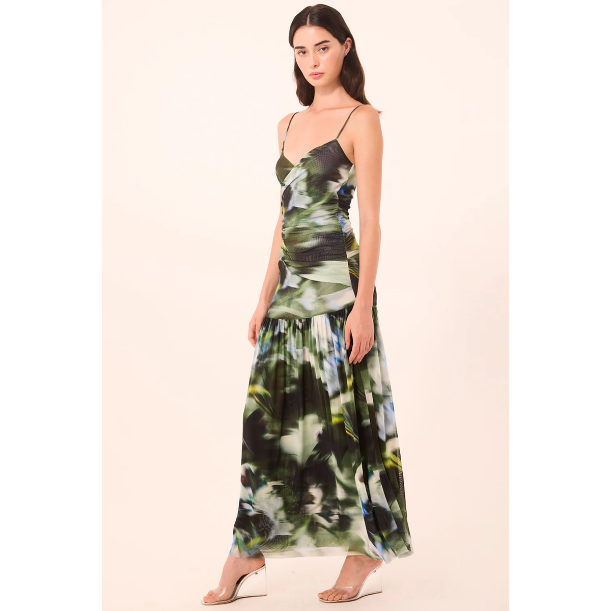 Tala Dress - Blurred Casablanca Lily Mesh