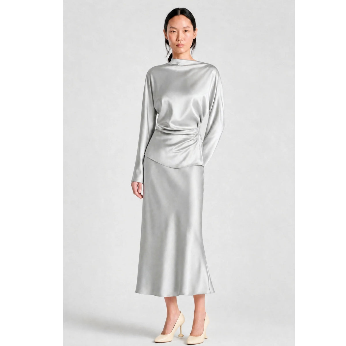 Talia Charmeuse Maxi Skirt