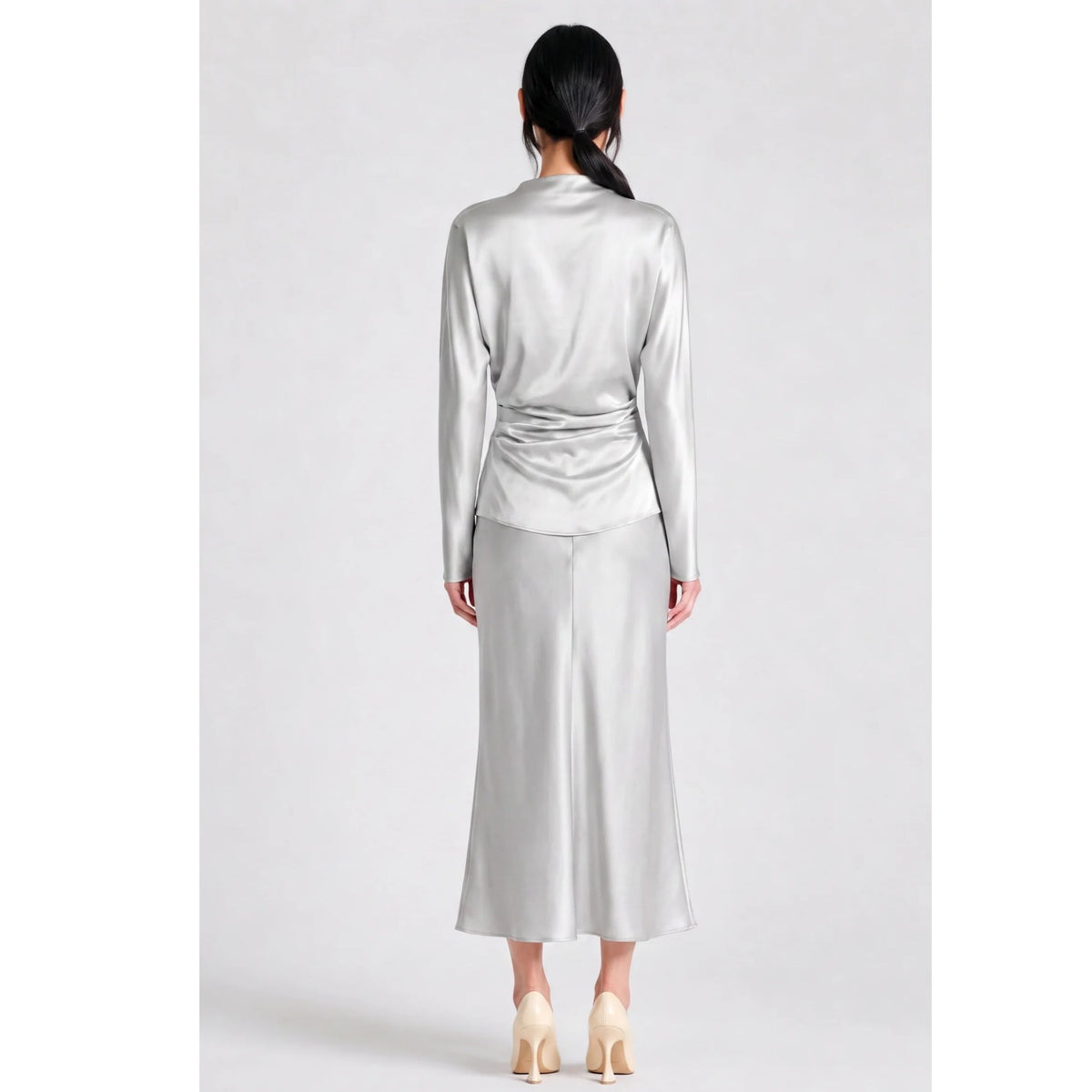 Talia Charmeuse Maxi Skirt