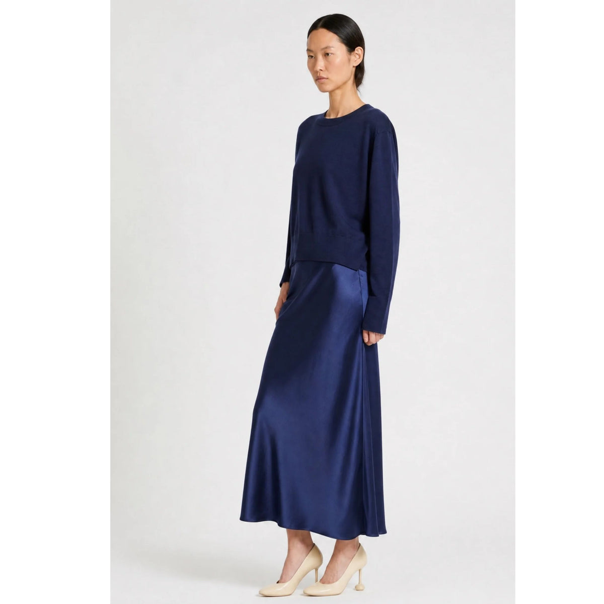 Talia Charmeuse Maxi Skirt