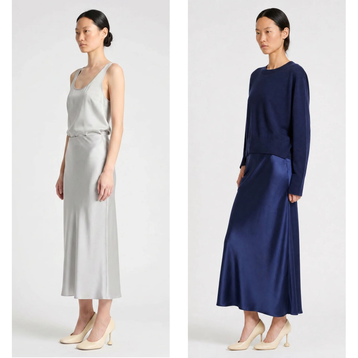 Talia Charmeuse Maxi Skirt