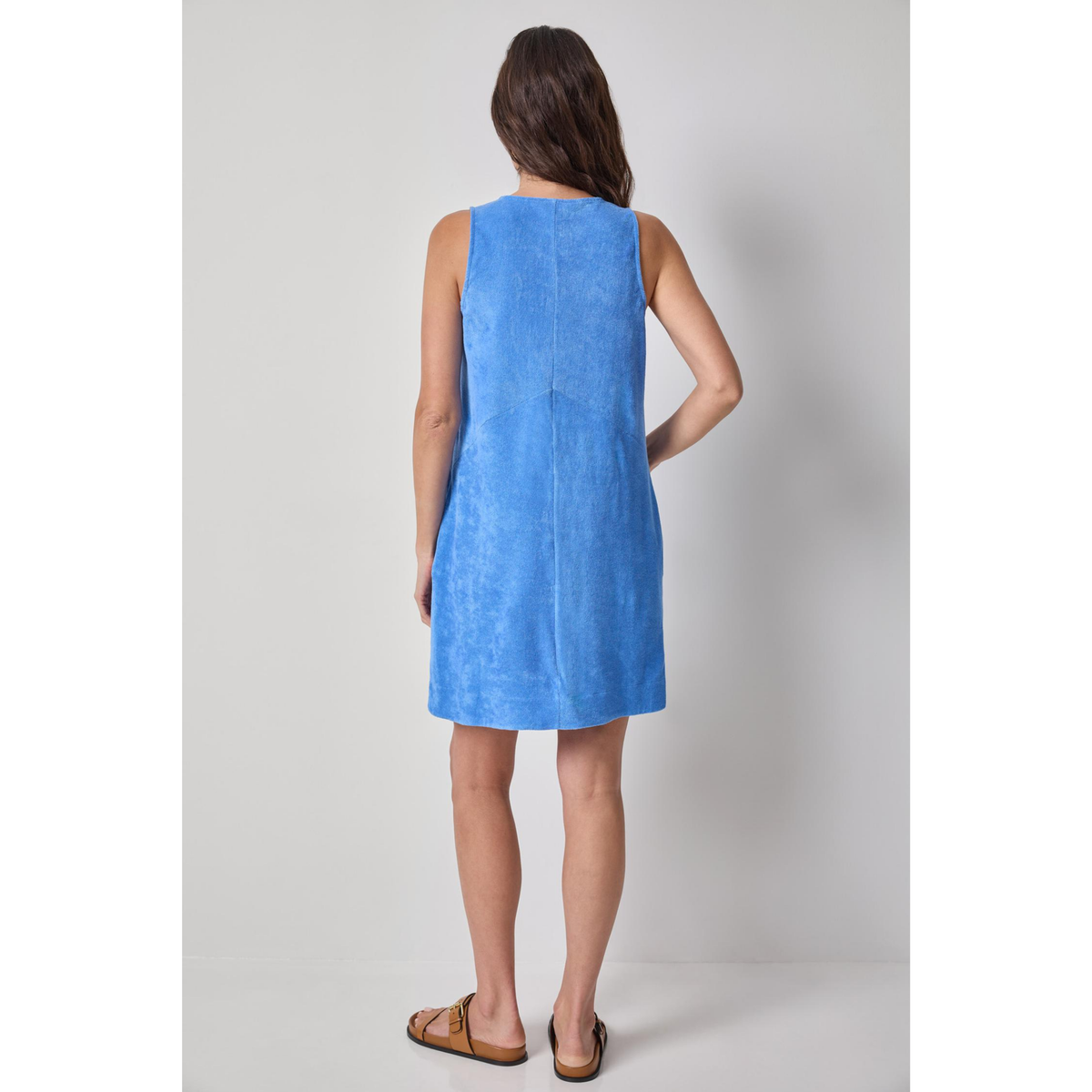 Terry Zip Dress - Ultramarine