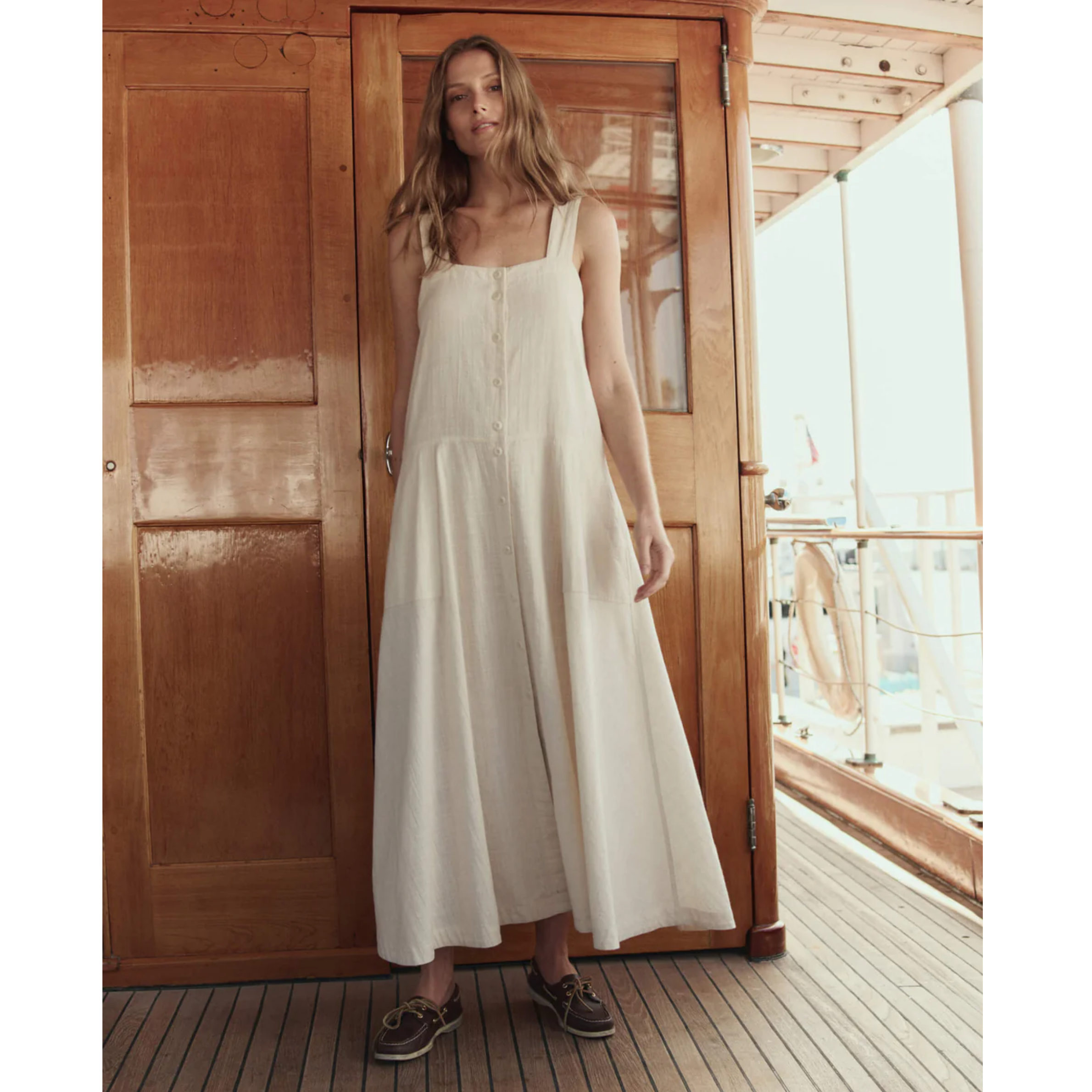 The Apron Dress. -- Natural Natural / 0 / D1090008