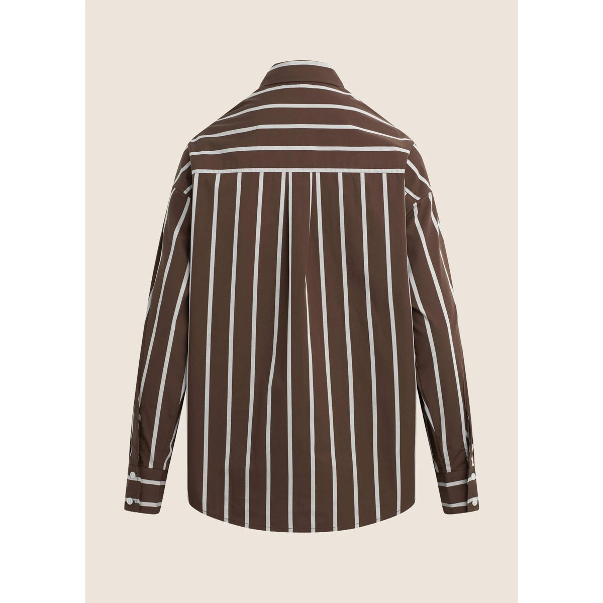 The Beau Shirt - Ganache White Stripe
