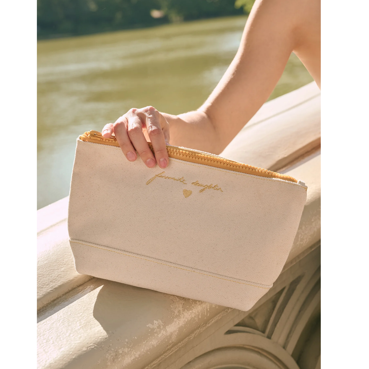 The Canvas Pouch - Natural Yellow