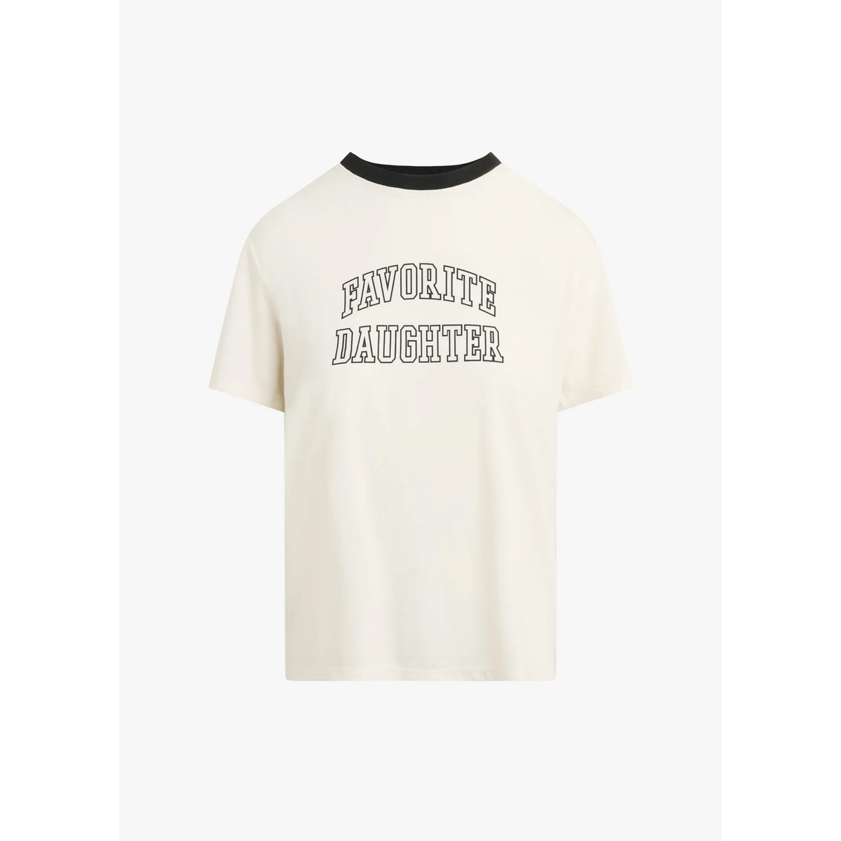 The Collegiate Classic Tee - Ivory Black