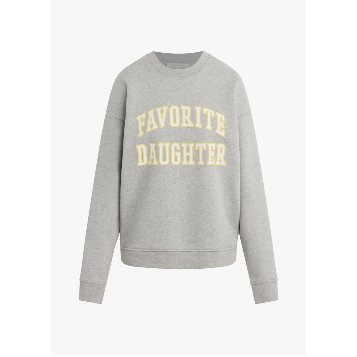 The Collegiate Sweatshirt - Heather Grey and Golden