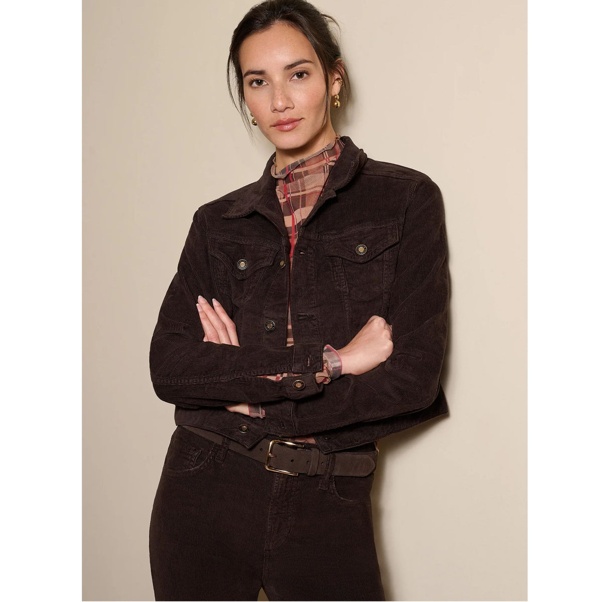 The Cord Trucker Jacket - Espresso