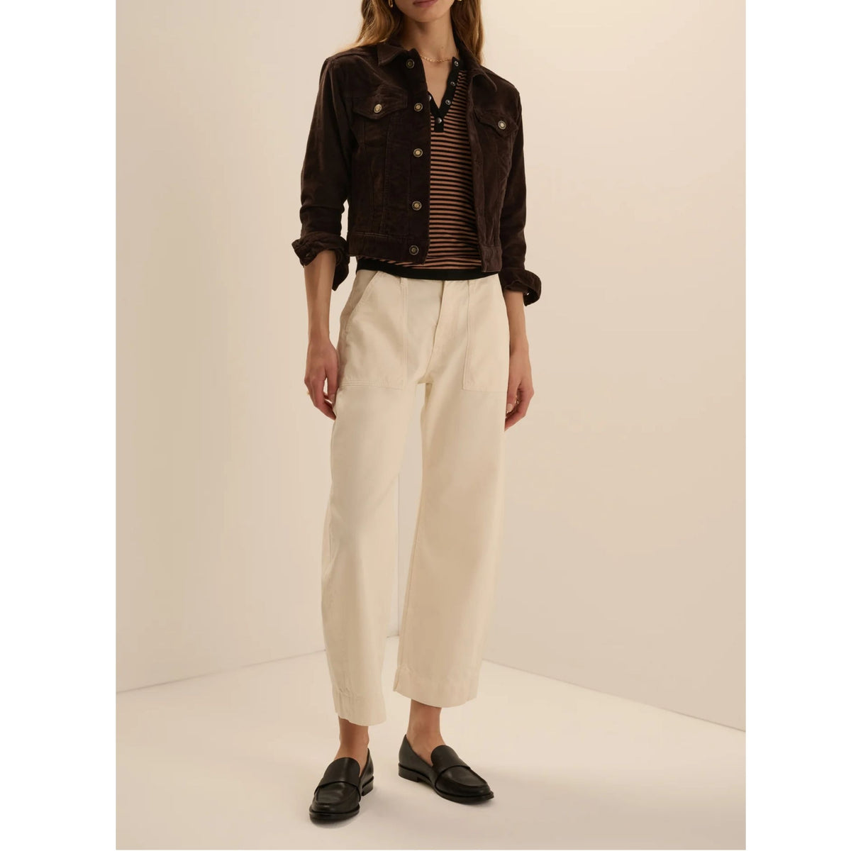 The Cord Trucker Jacket - Espresso