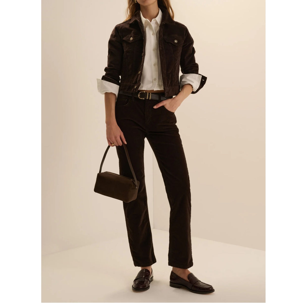 The Cord Trucker Jacket - Espresso
