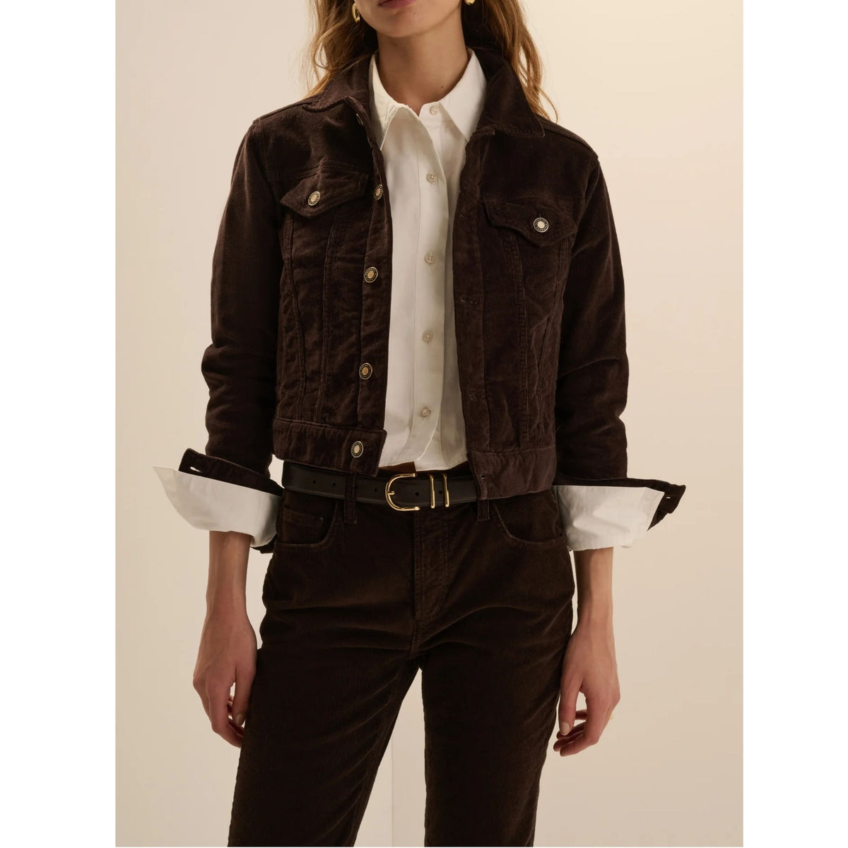 The Cord Trucker Jacket - Espresso
