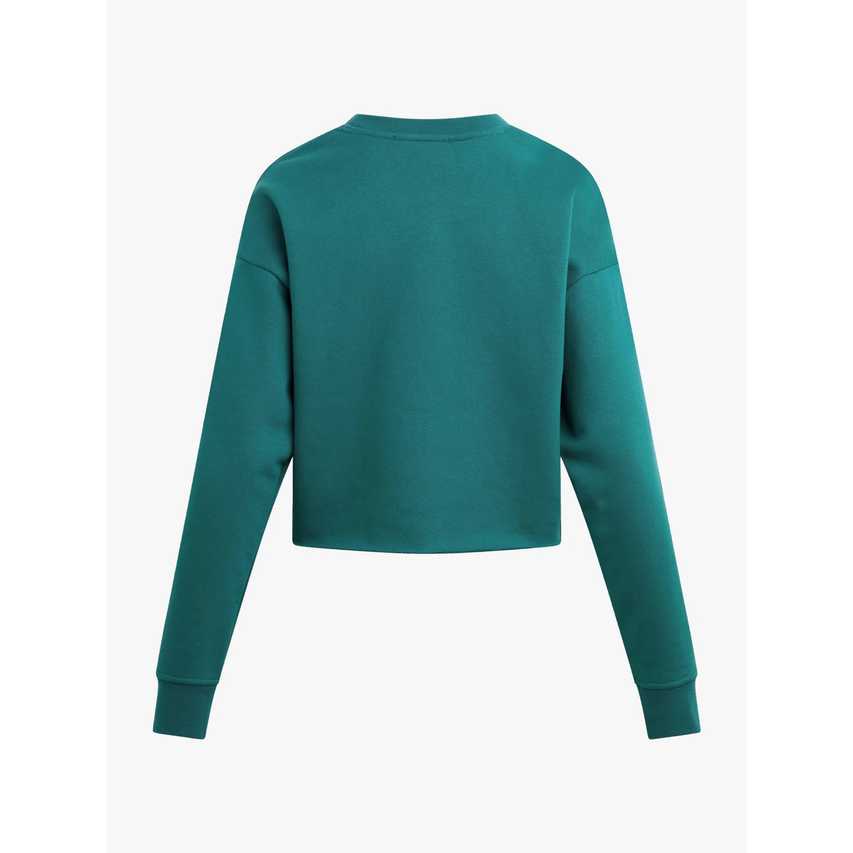 Green sweatshirt on a white background
