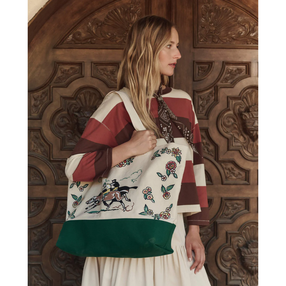 The Derby Tote - Cream