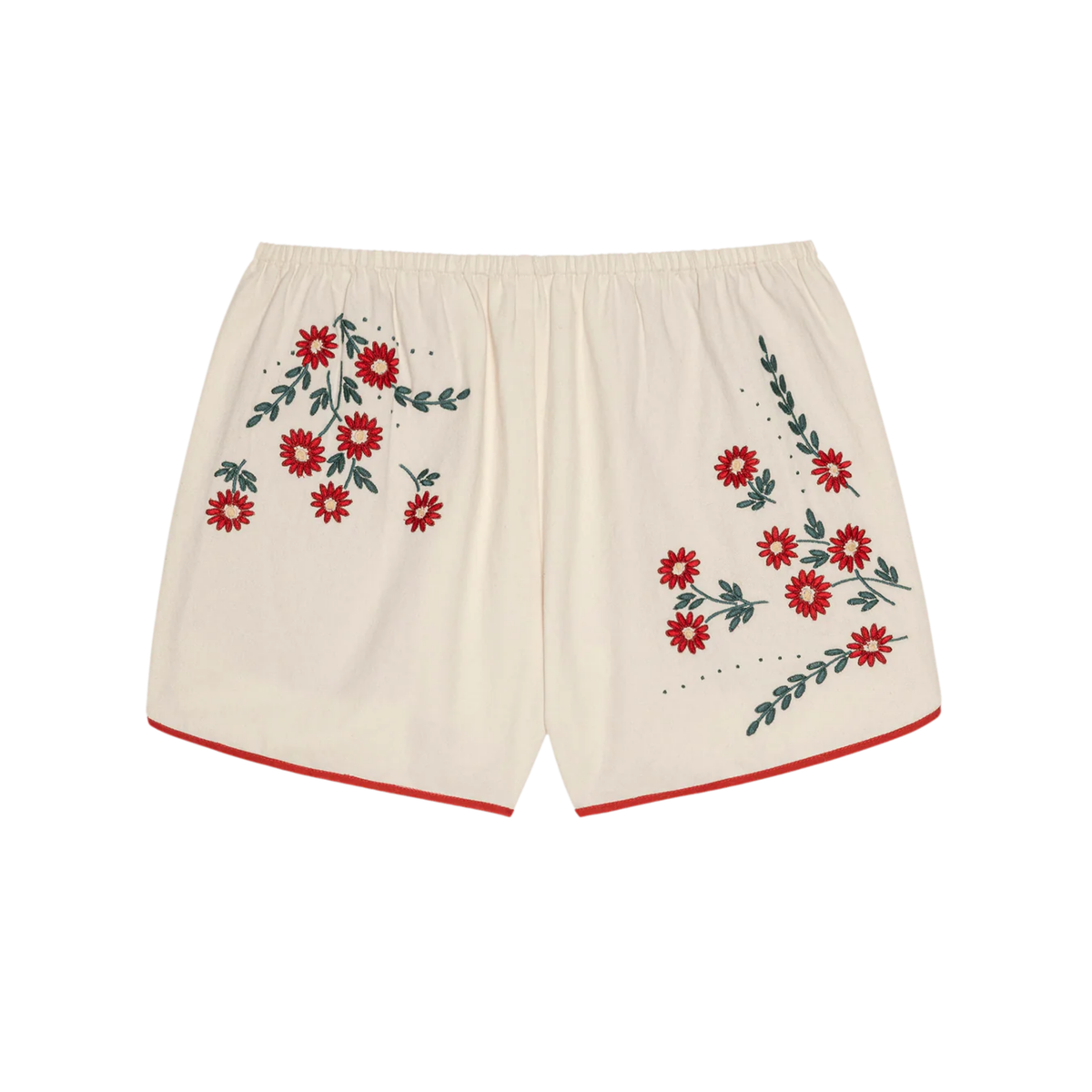 The Dolphin Short - Natural With Field Floral