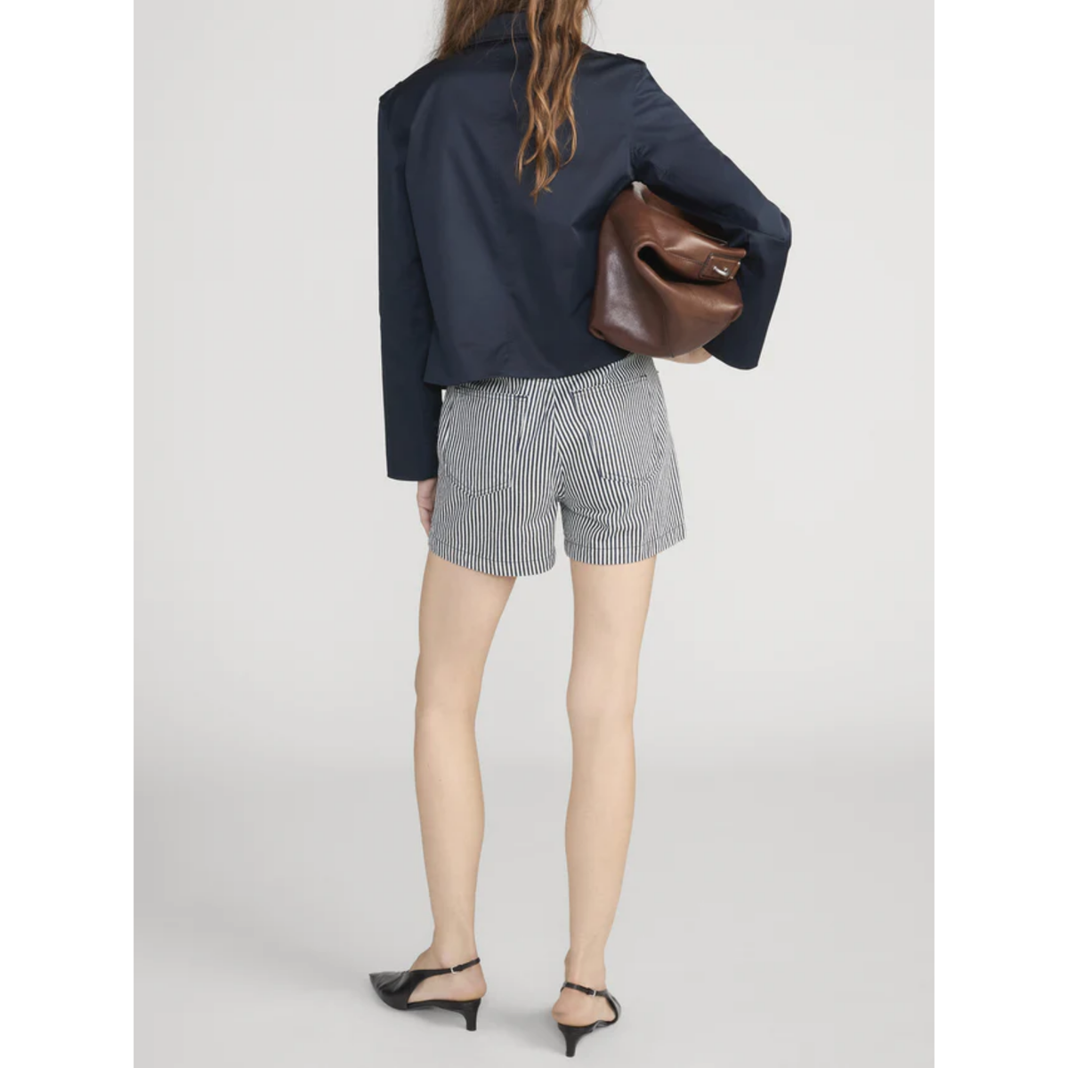 The Everyday Short - Navy Stripe