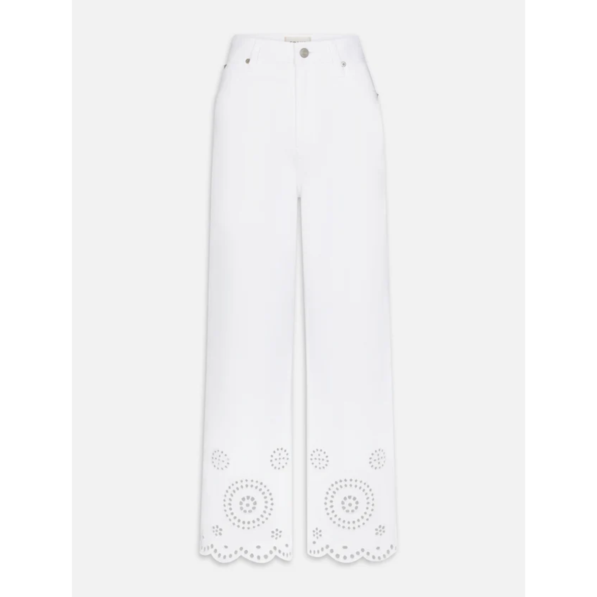 The Eyelet Wide Flare - White