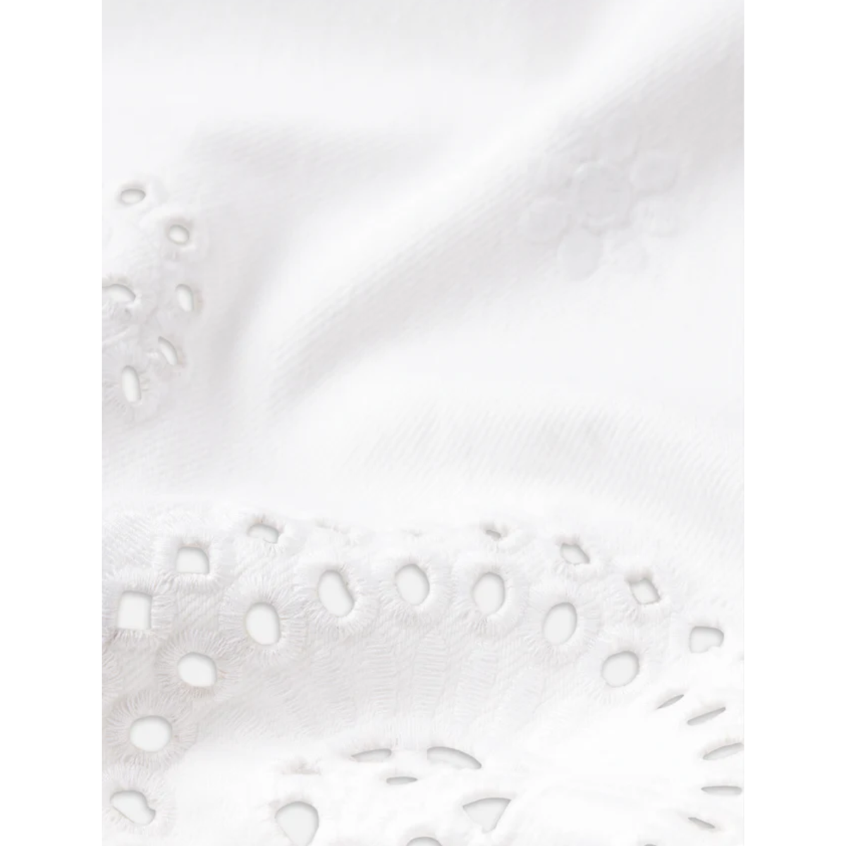 The Eyelet Wide Flare - White