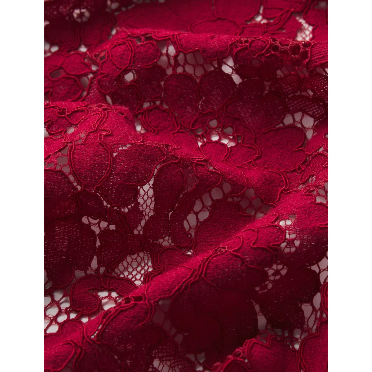 The Lace Salon Top - Deep Ruby