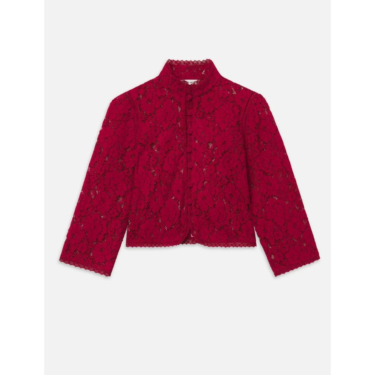 The Lace Salon Top - Deep Ruby