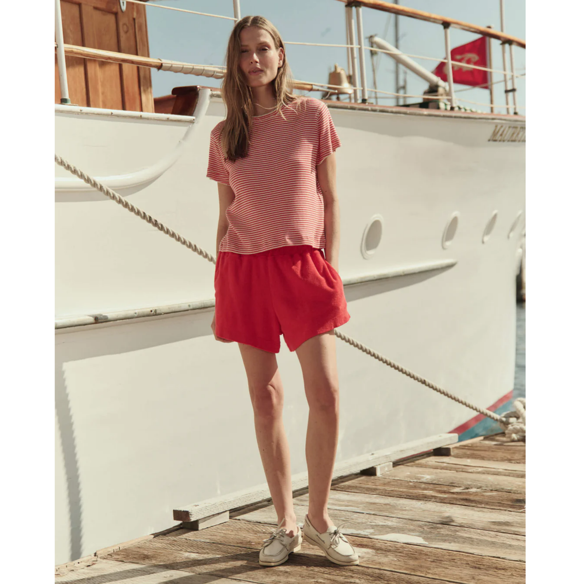 The Little Tee - Pimento Stripe