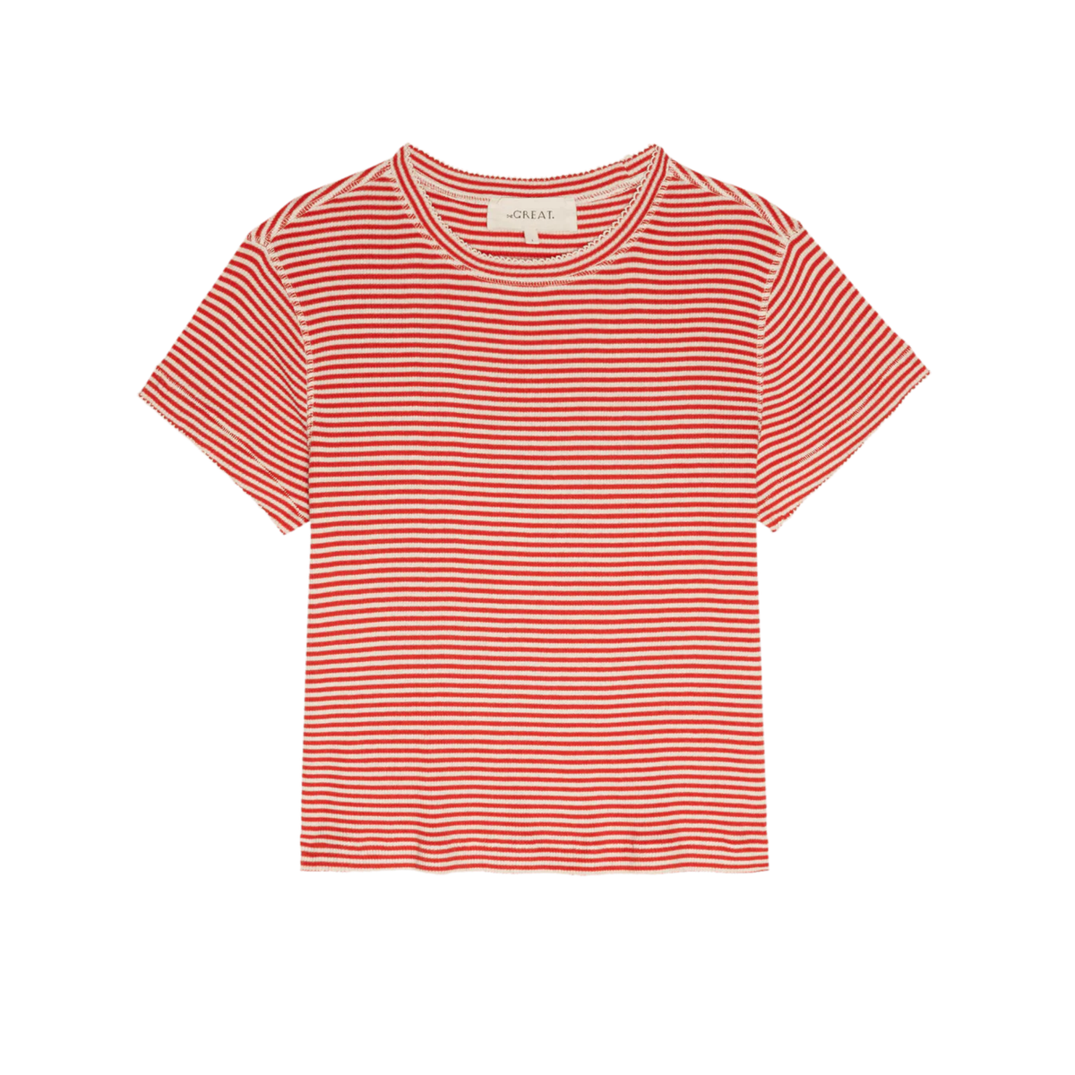 The Little Tee - Pimento Stripe