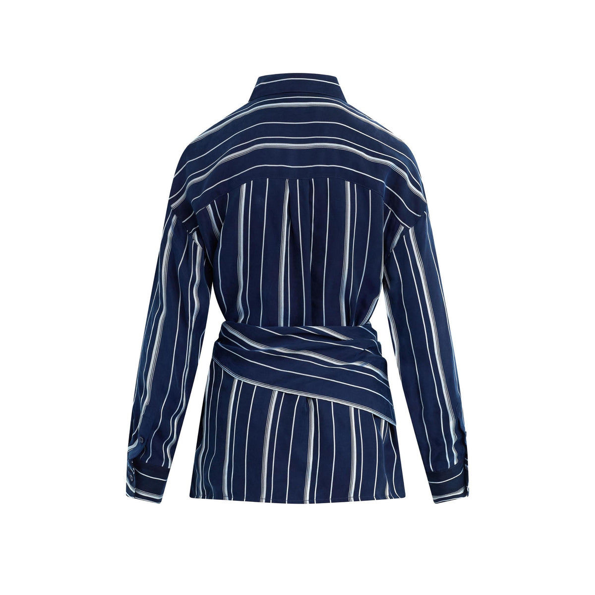The Positano Shirt - Midnight Grey Stripe