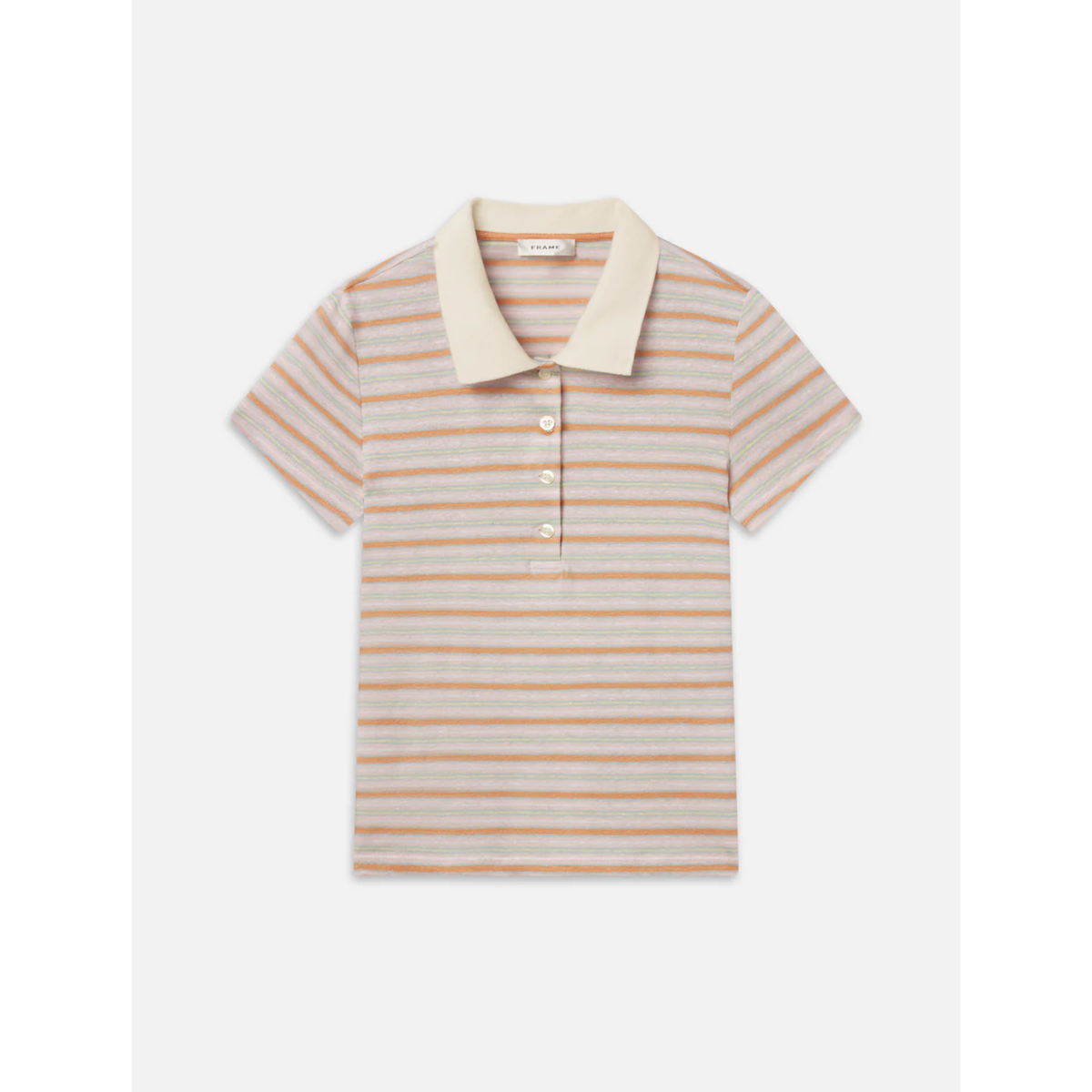 The Stripe Polo - Pink Sand Multi