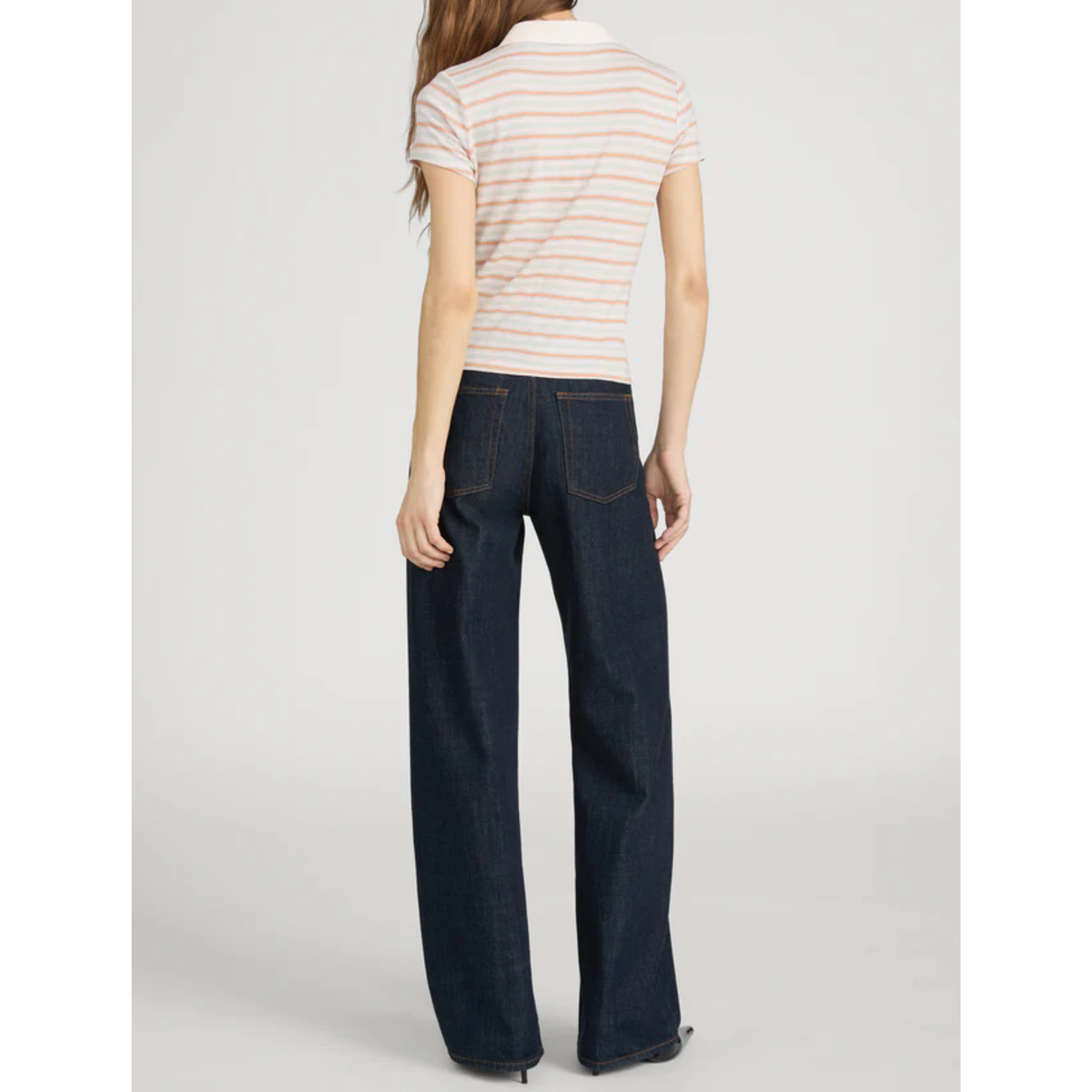 The Stripe Polo - Pink Sand Multi