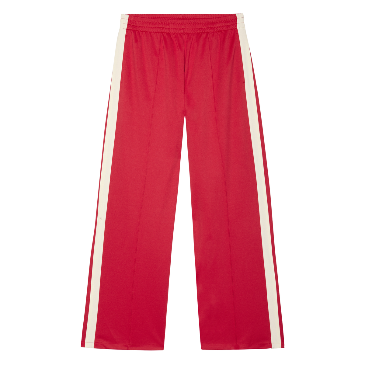 The Wide Leg Track Pant - Poppy Red