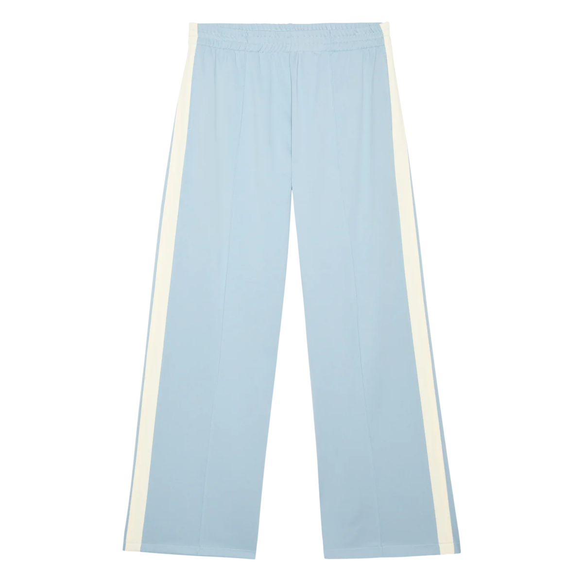 The Wide Leg Track Pant - Robin Blue