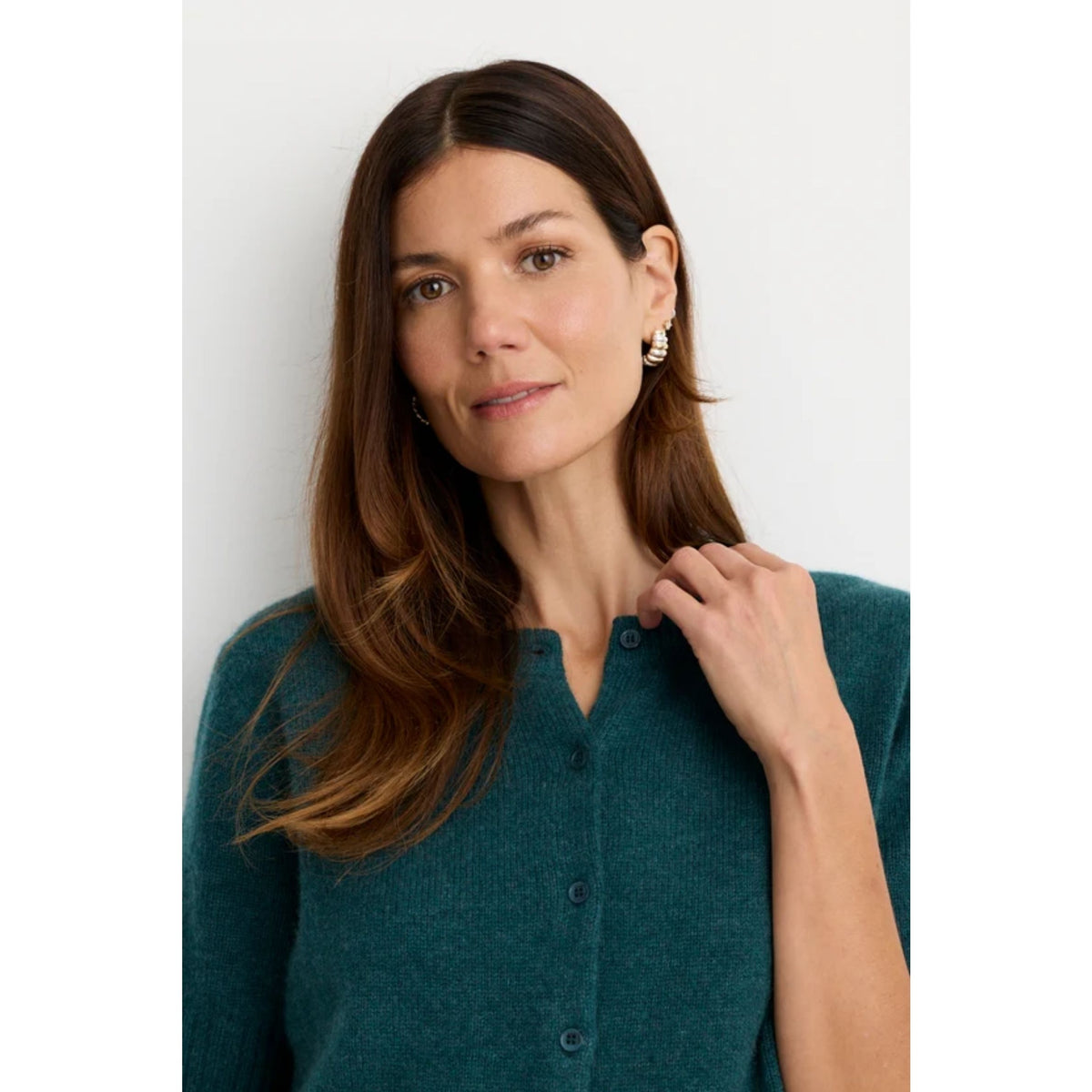 Townes Cashmere Crew - Pine