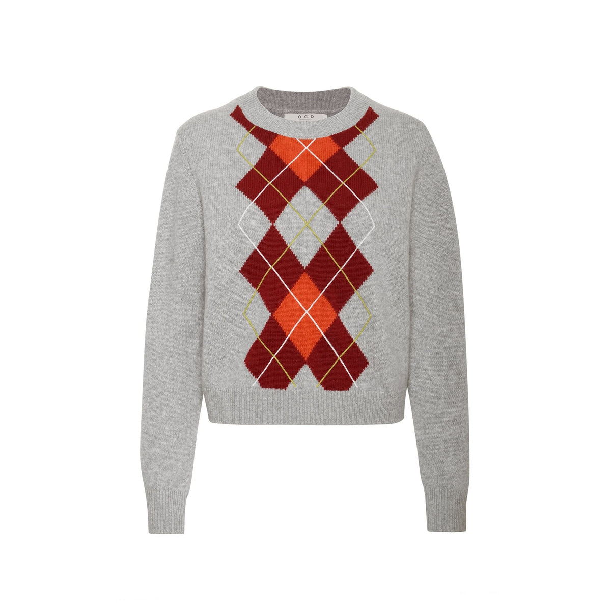 Truman Crewneck - Currant Argyle