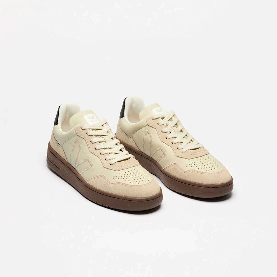 V-90 - Leather Beige Almond Black