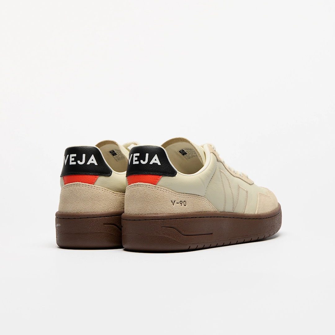 V-90 - Leather Beige Almond Black