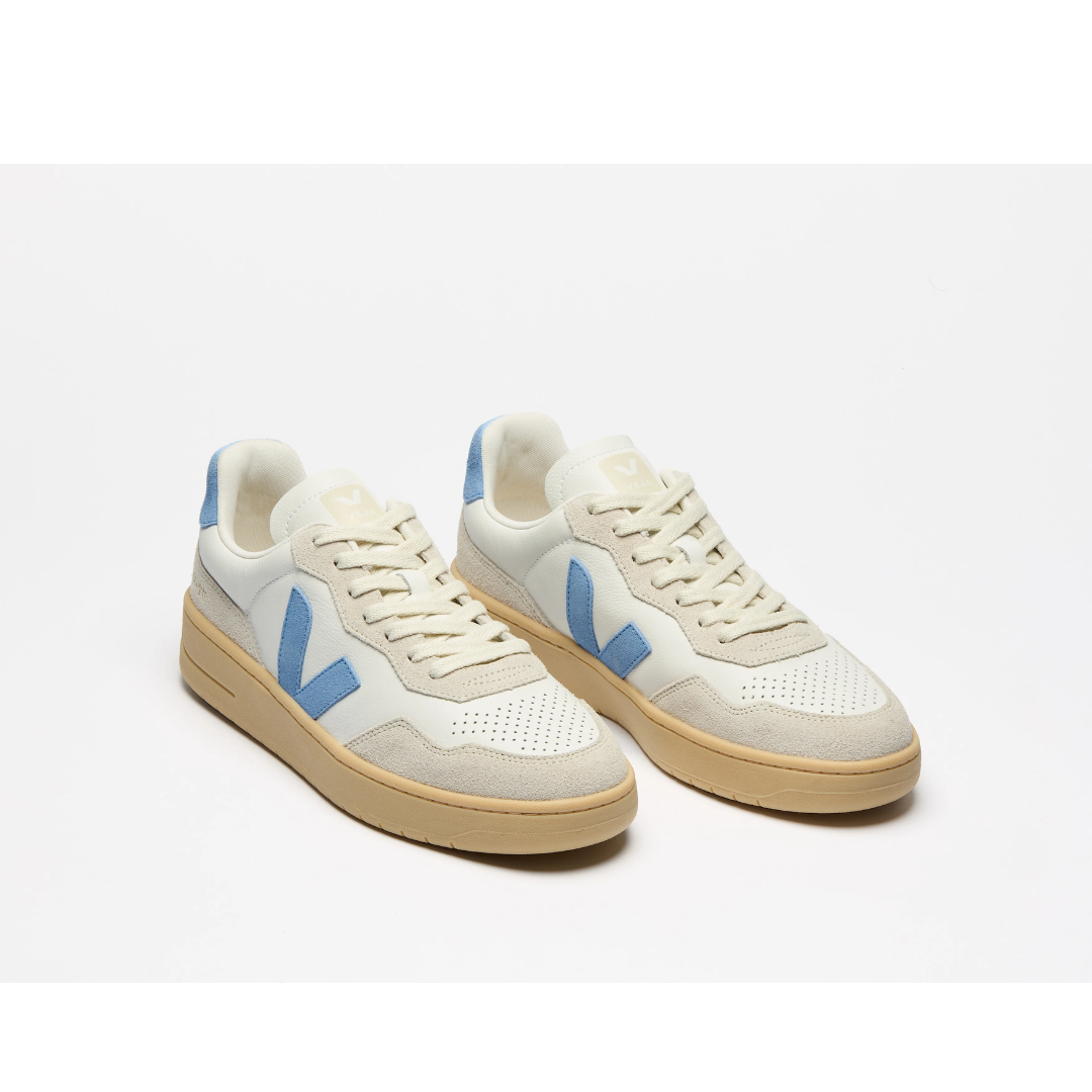 V-90 - Leather White Aqua Natural