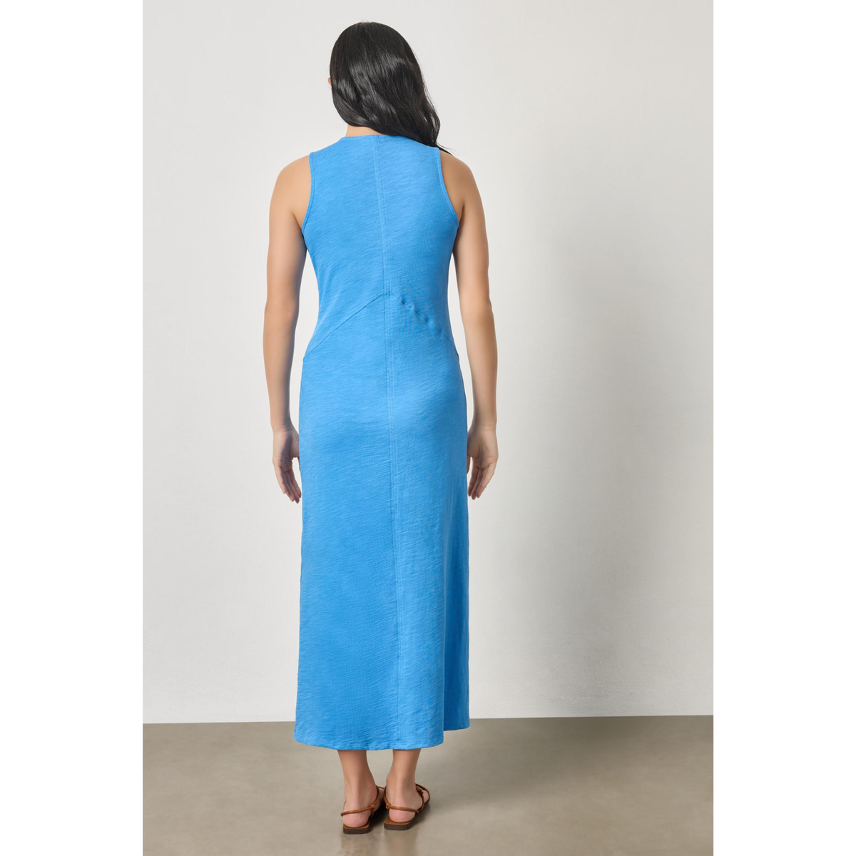 V-Neck Seamed Maxi Dress - Regatta