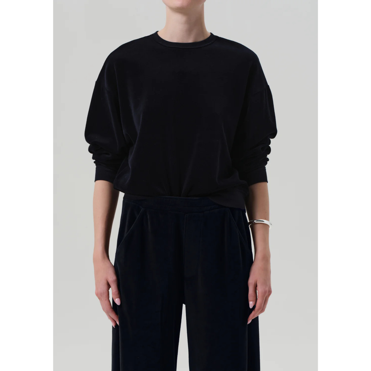 Vintage Velour Crewneck - Notte