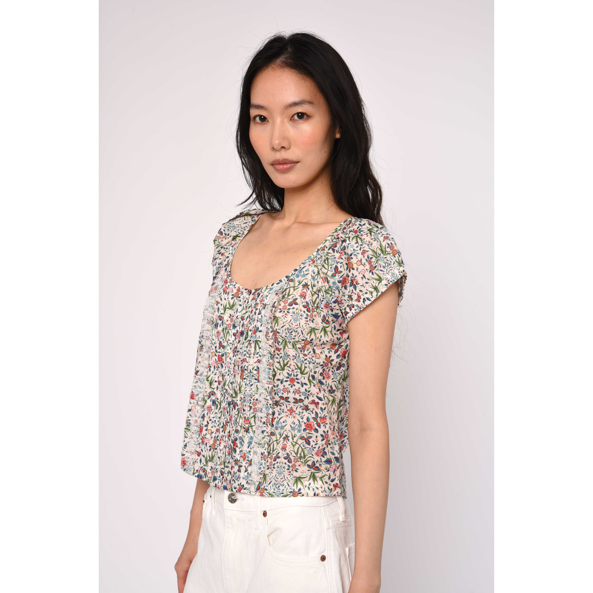 Vanda Top - Tapestry Liberty Print