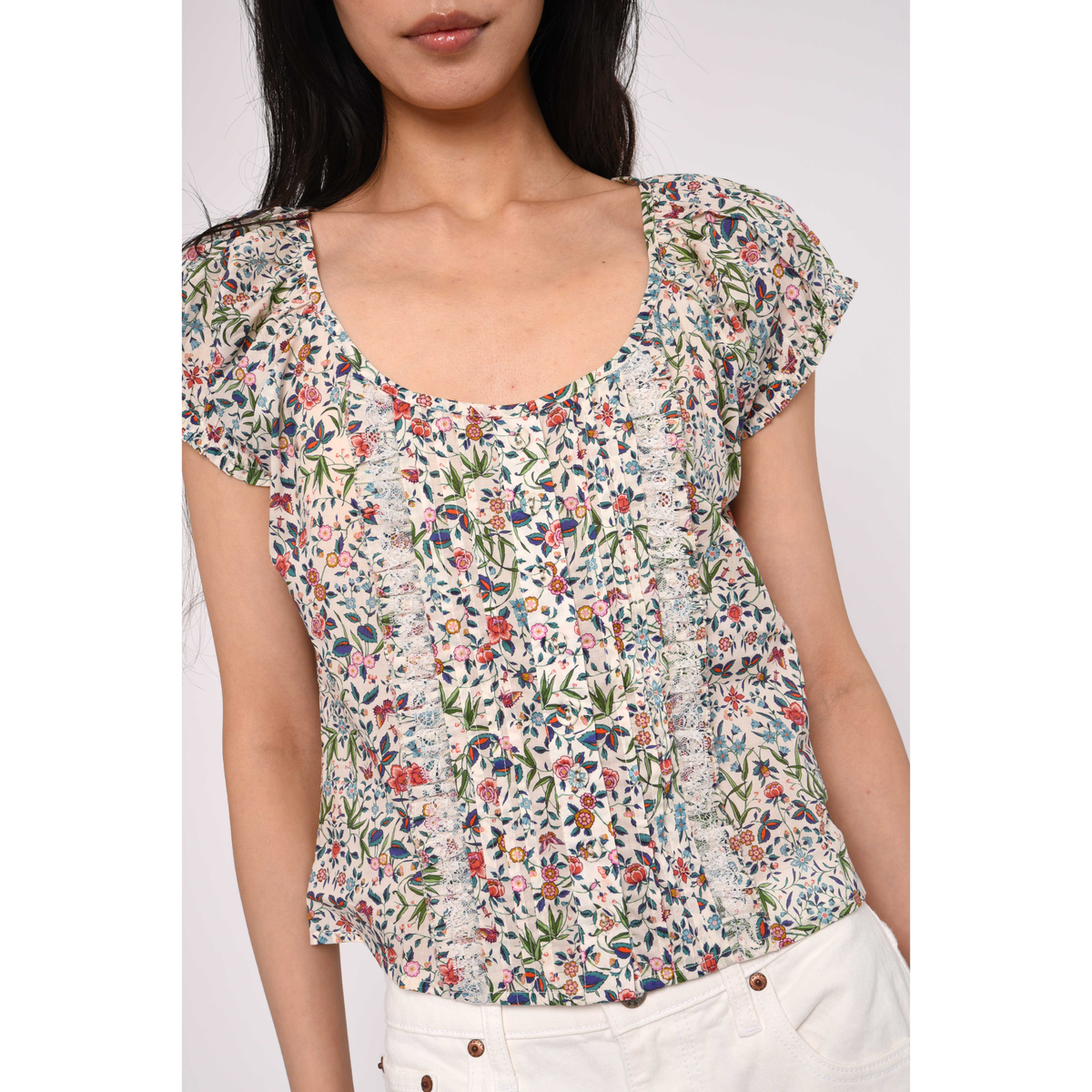 Vanda Top - Tapestry Liberty Print