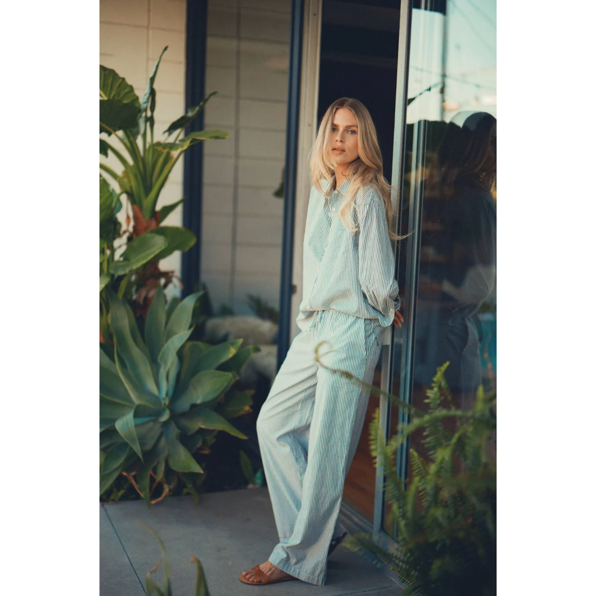 Vera Pant - Navy Stripe