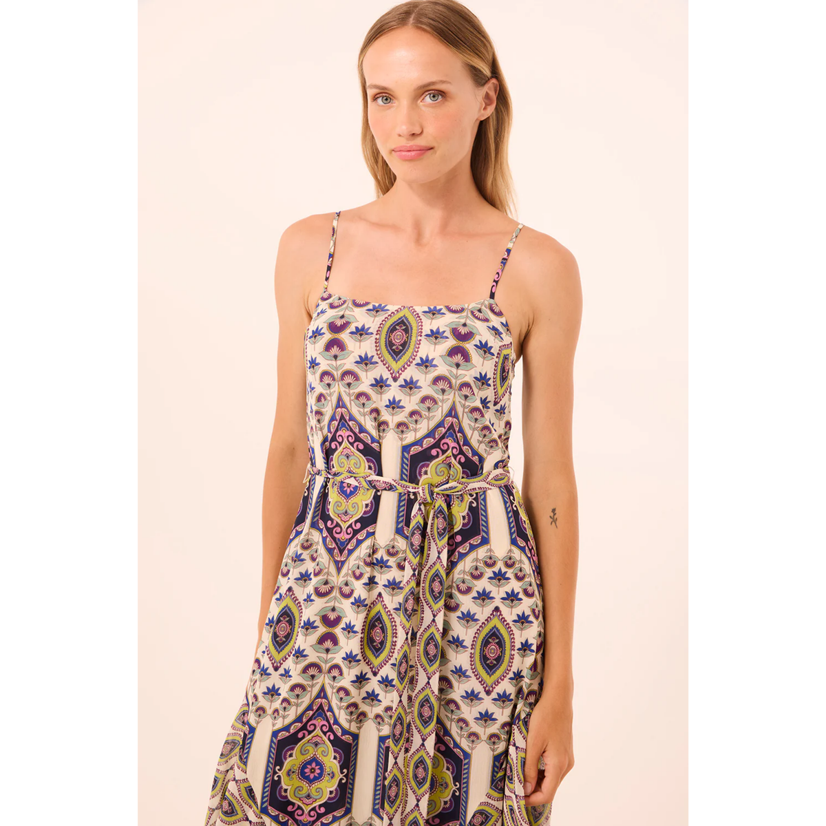 Veronica Dress - Mosaic Eye Chiffon Mix