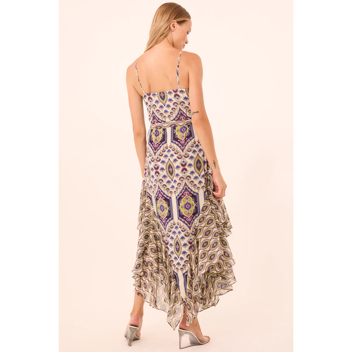 Veronica Dress - Mosaic Eye Chiffon Mix