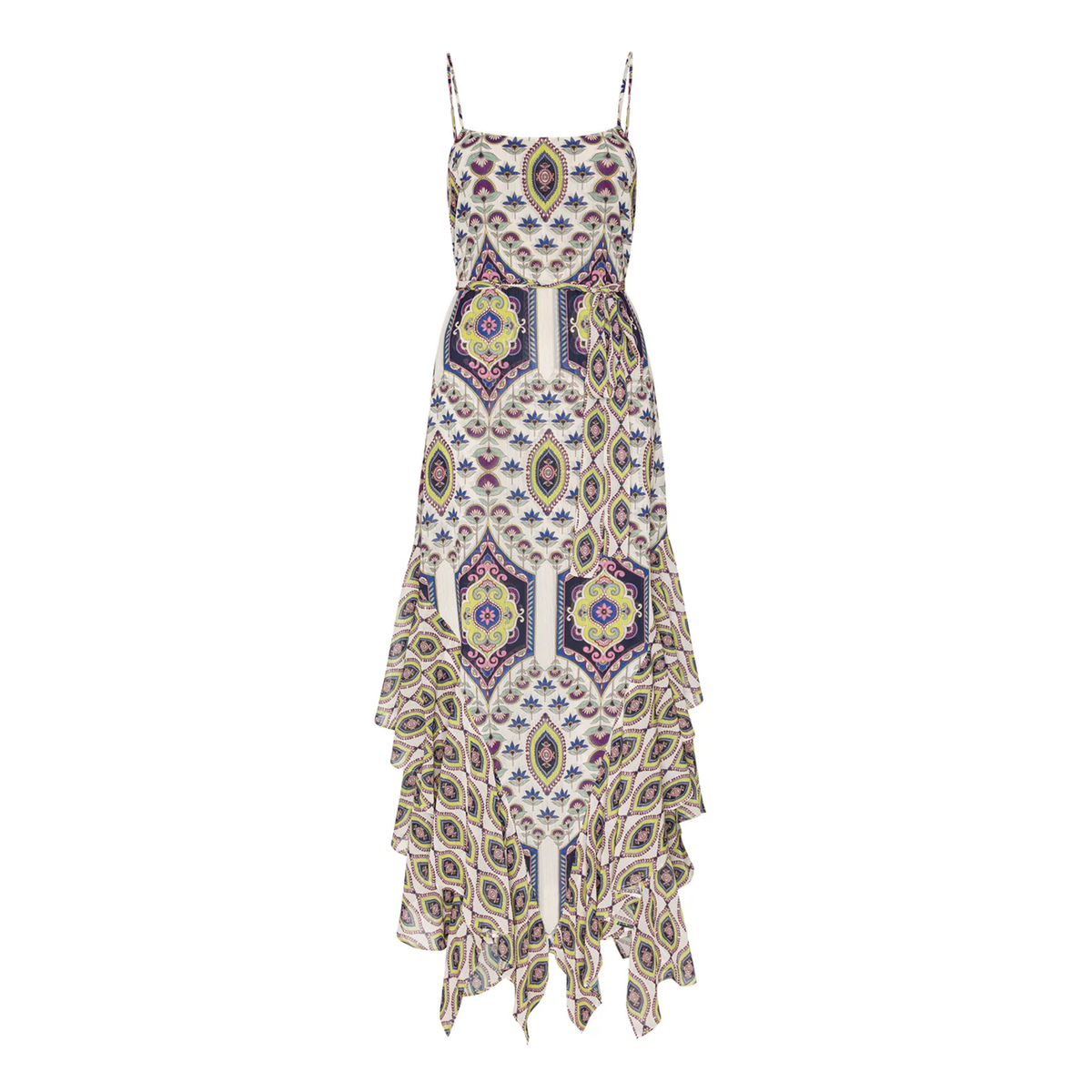 Veronica Dress - Mosaic Eye Chiffon Mix