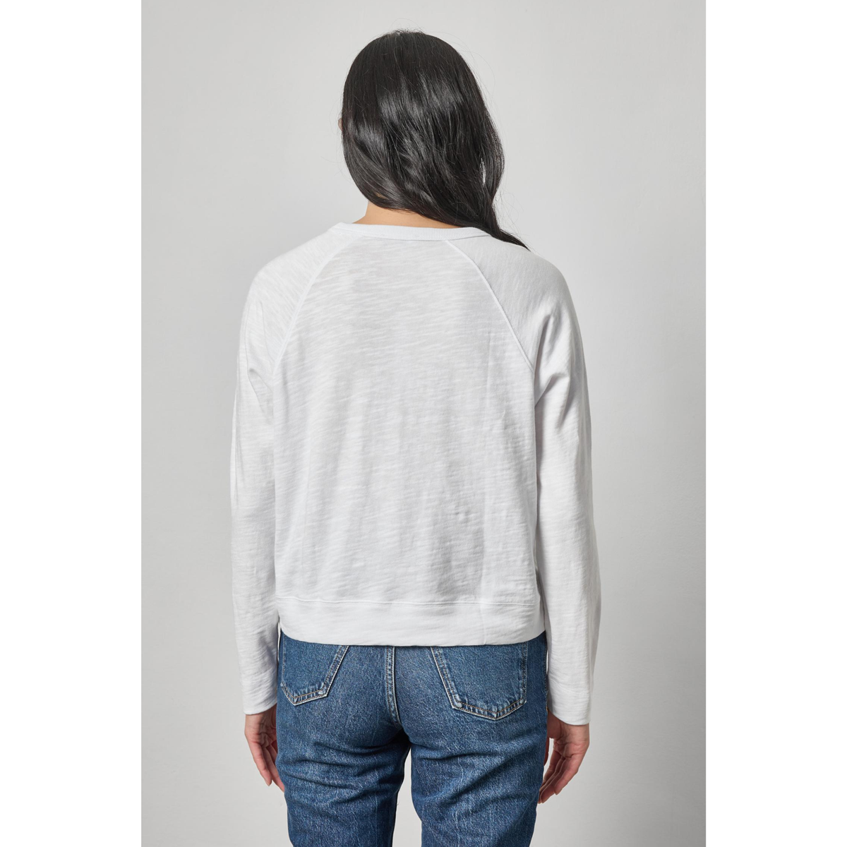 Vintage Sweatshirt Tee - White