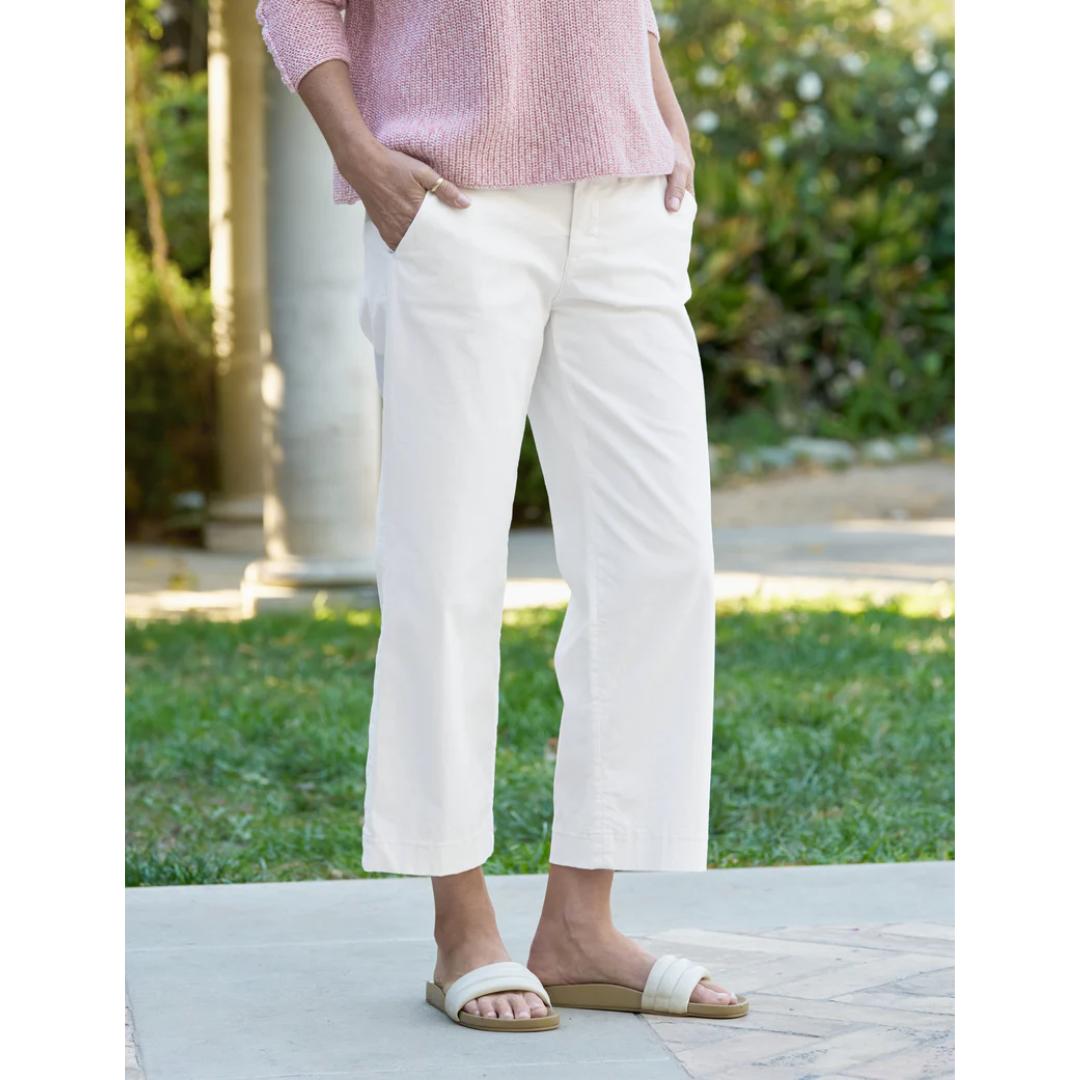 Westport Wide-Leg Chino - White